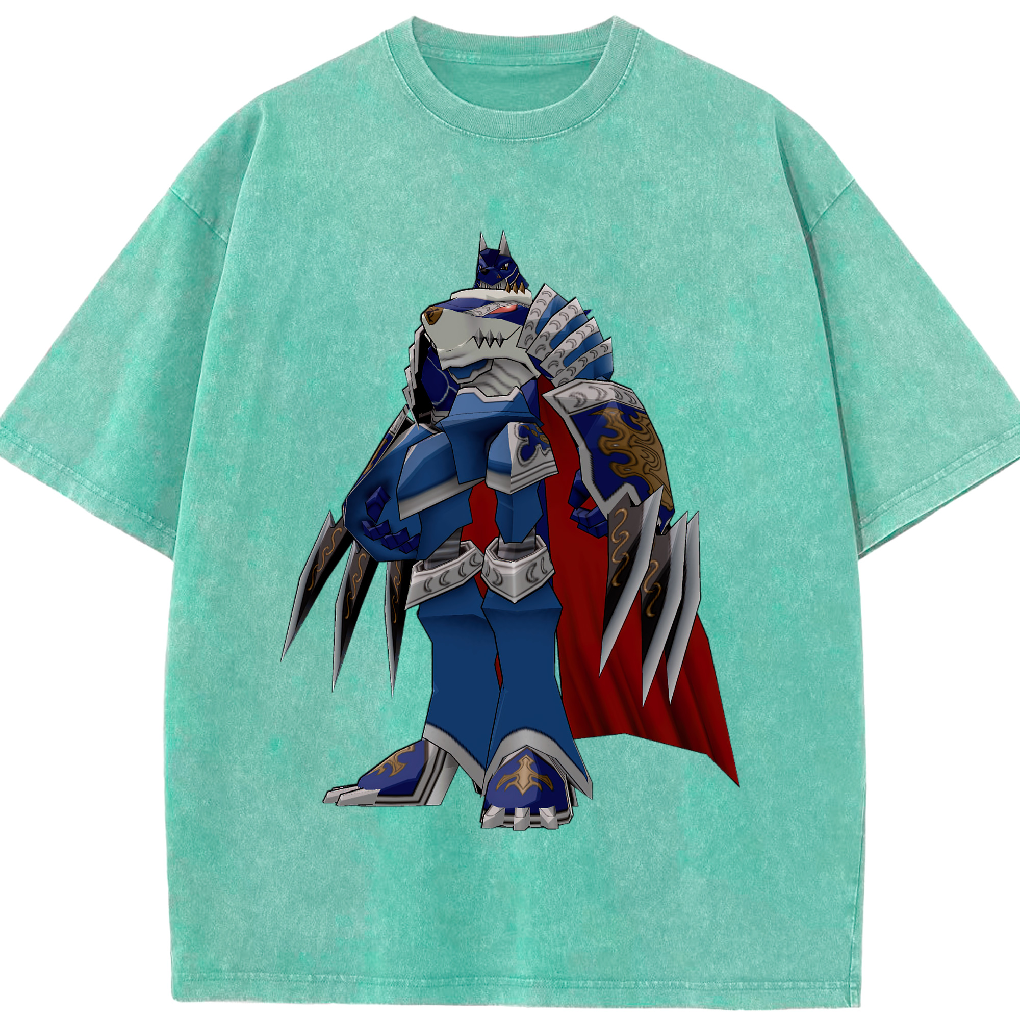 （画像用） Digimon デジタルモンスター/デジモン 綿100% ヴィンテージ風 半袖Tシャツ（フロントプリント）